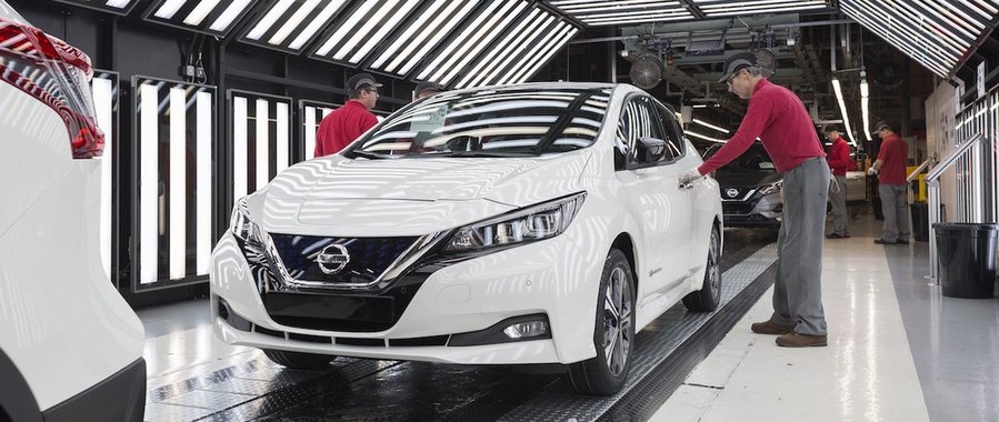 2018 Nissan Leaf enters production in Europe