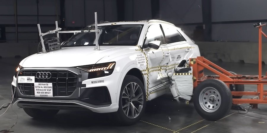 Audi Q8 витримав бічний удар від NHTSA на п'ять зірок