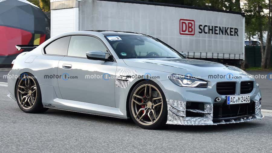 BMW M2 Spy Shots Catch Hot AC Schnitzer Variant With Big Wing, Dive Planes