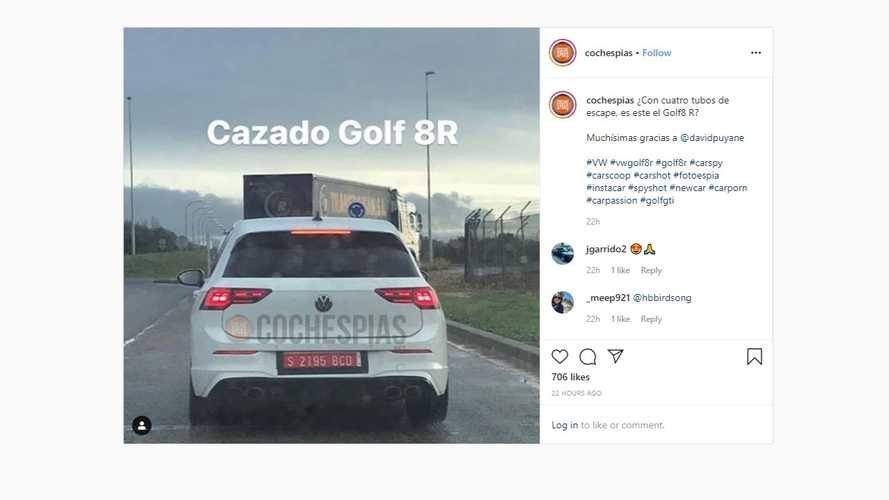2021 VW Golf R Caught In Broad Daylight With Quad Exhaust
