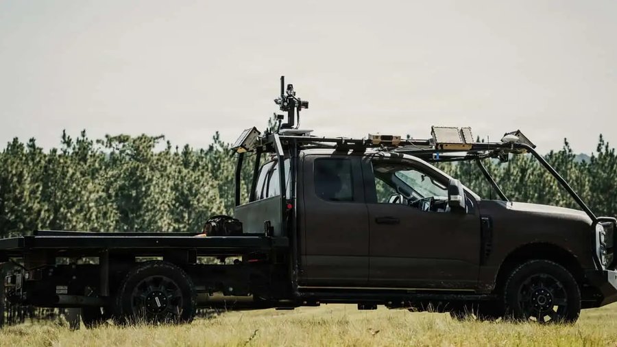 Robot Ford F-250 Just Shot Down Drones, No Driver Needed