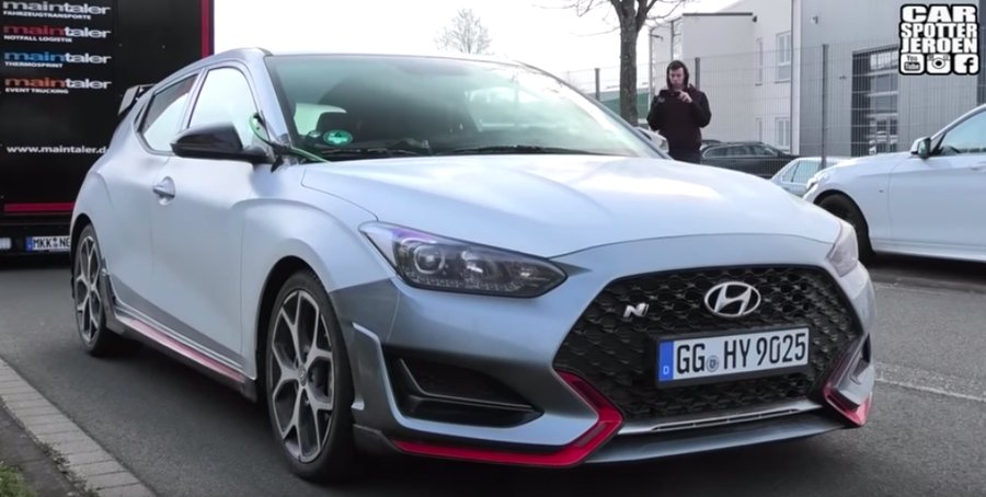 Hyundai Veloster N DCT Spotted Doing Hot Laps At Nurburgring