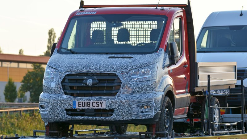Ford Transit spied with a nose job