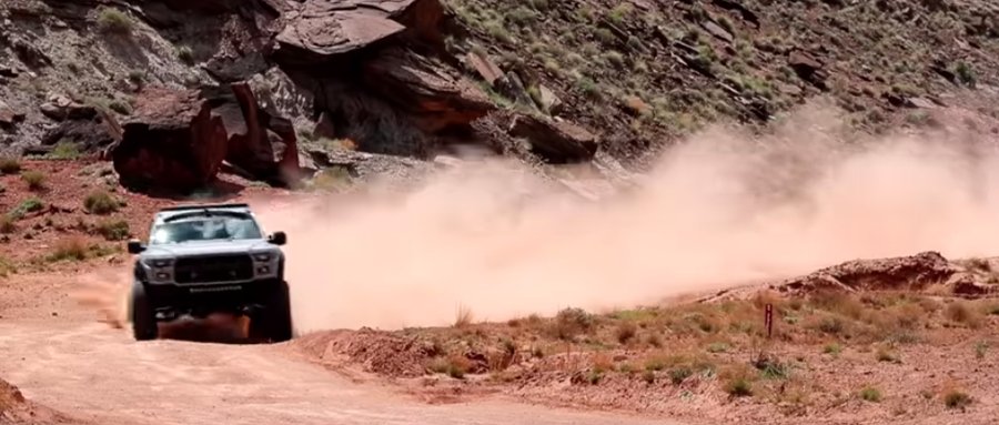 Watch Ken Block's Ford F-150 Raptor SVC bum-rush Moab
