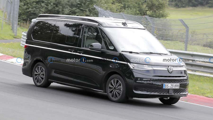 VW Multivan T7 California Camper Spied In Production Form At The Nurburgring
