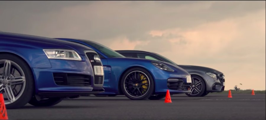 Tuned Audi RS6 Faces AMG E63 S, Panamera Hybrid In Drag Race