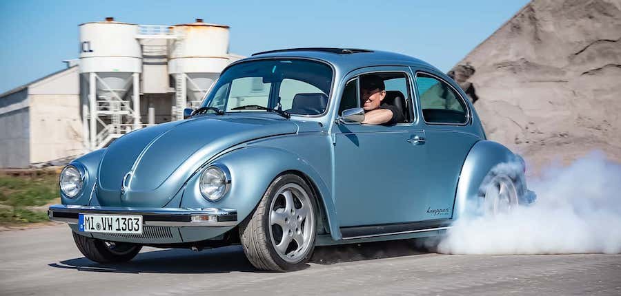 This 600-HP Classic VW Beetle Hides a Porsche Taycan Secret