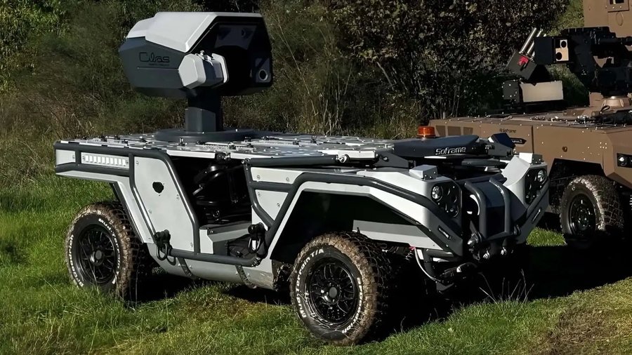 Soframe ATV with laser HELMA-P anti-drone