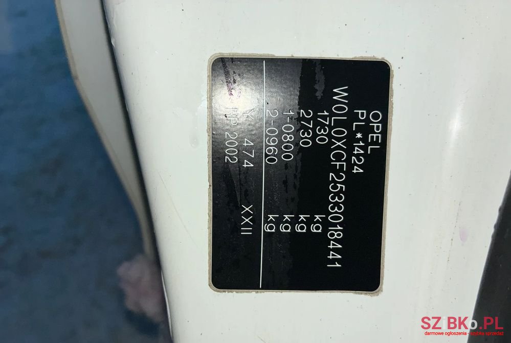 2002' Opel Combo photo #5