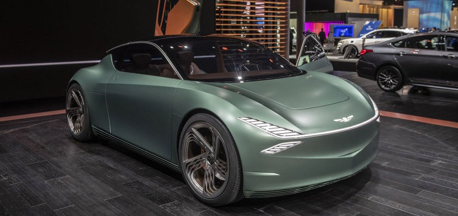Genesis Mint is a minty-fresh luxury electric city coupe