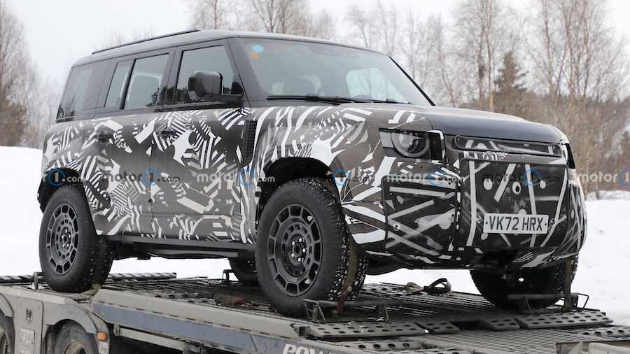 Land Rover Defender SVX Spied Up Close Showing Rugged Details