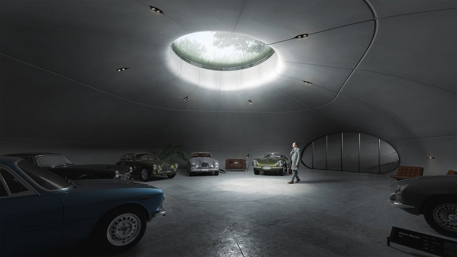 Власник колекції Aston Martin замовив унікальну печеру для своїх машин у Варшаві