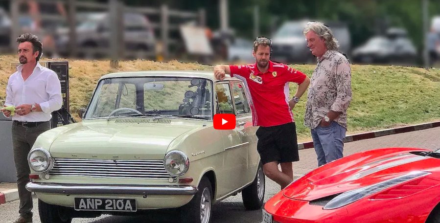 Sebastian Vettel Spotted Filming With Grand Tour Hosts