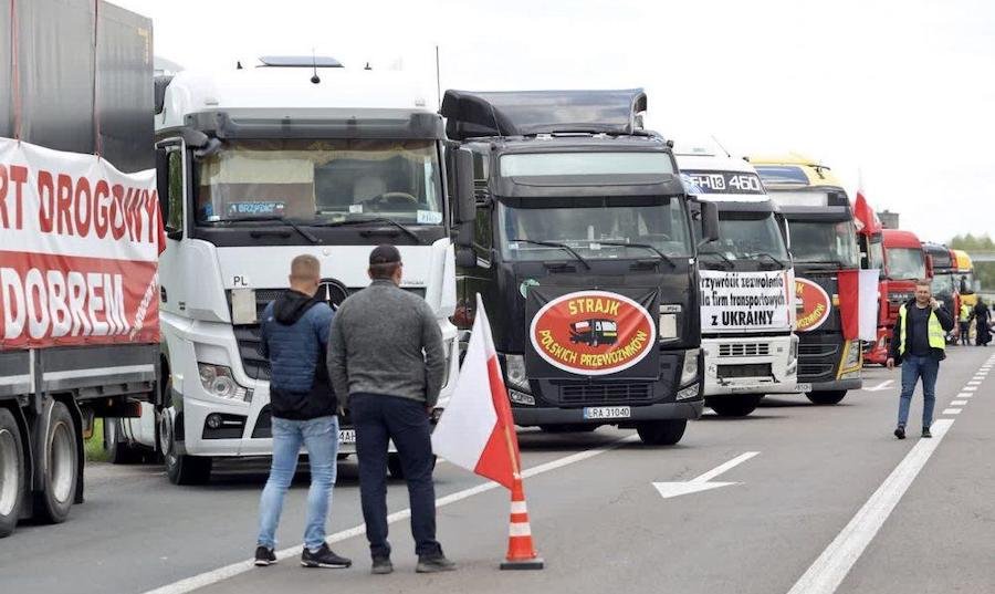 Protest na granicy Polski i Ukrainy wywołała umowa, którą poparł polski rząd