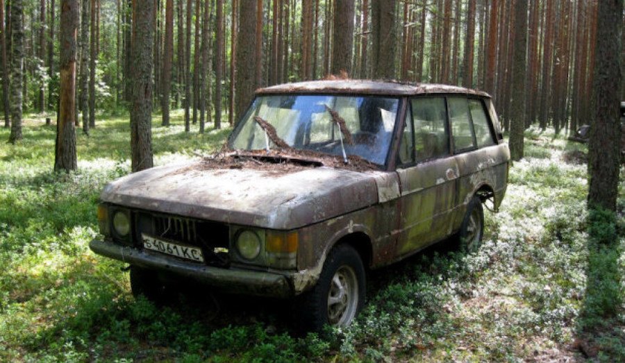 У лісі знайшли рідкісний Range Rover на радянських номерах