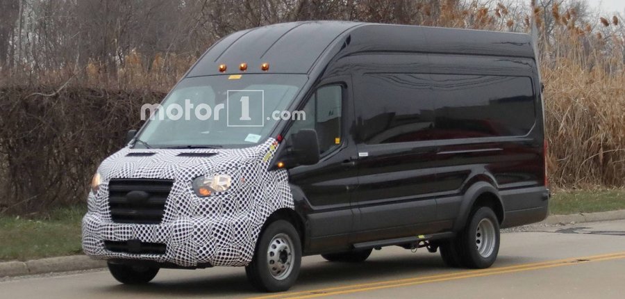 Ford Transit Cargo Van Spied Getting Ready For Minor Facelift