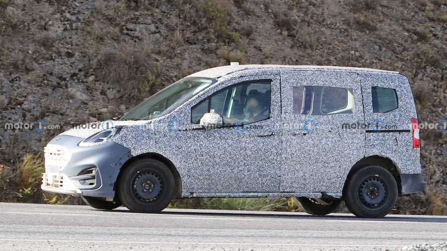Next-Gen Ford Transit Courier City Van Spied With New Front-End Design