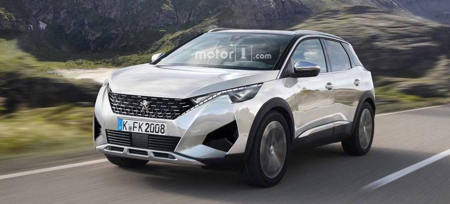 Next-Generation Peugeot 2008 Rendered With 3008 Cues