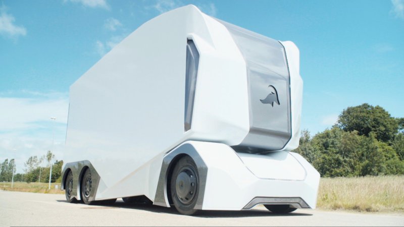 Einride T-Pod is an electric, self-driving truck with no windows