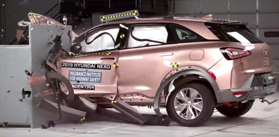Hyundai Nexo is the first hydrogen car crash tested by the IIHS