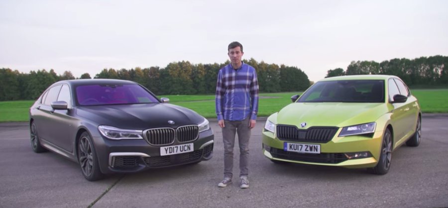 BMW M760I Obliterates Skoda Superb 280 In A Drag Race, Obviously