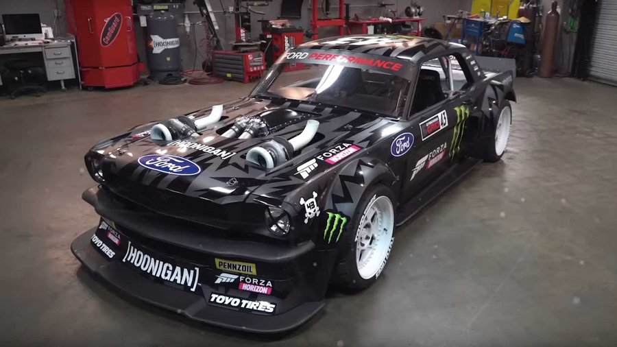 20 Minutes With Ken Block’s Bonkers 1,400-HP AWD Mustang