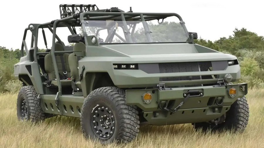 GM’s EMCV Breaks Cover As Militarized GMC Hummer EV