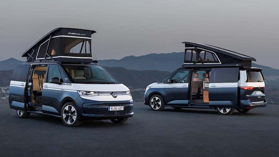Volkswagen T7 California Concept Debuts: Two Sliding Doors, Hybrid Powertrain