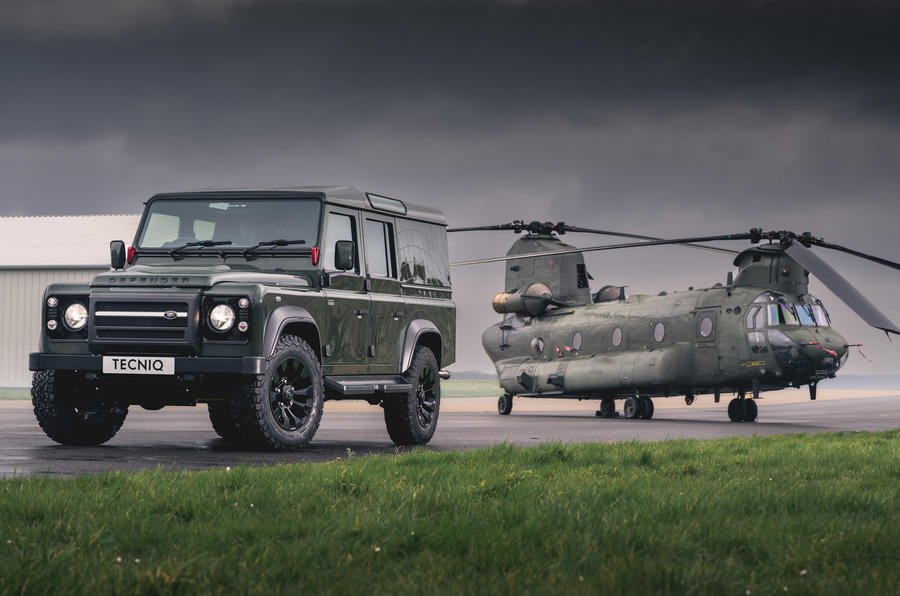 One-off Land Rover Defender pays tribute to RAF Chinook
