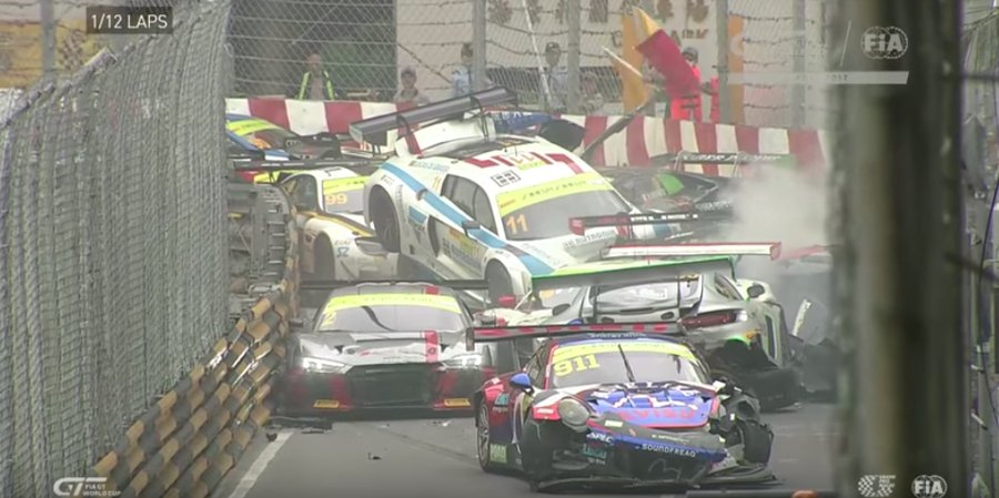 Massive 12-car pileup and death of Daniel Hegarty cast shadow on Macau GP