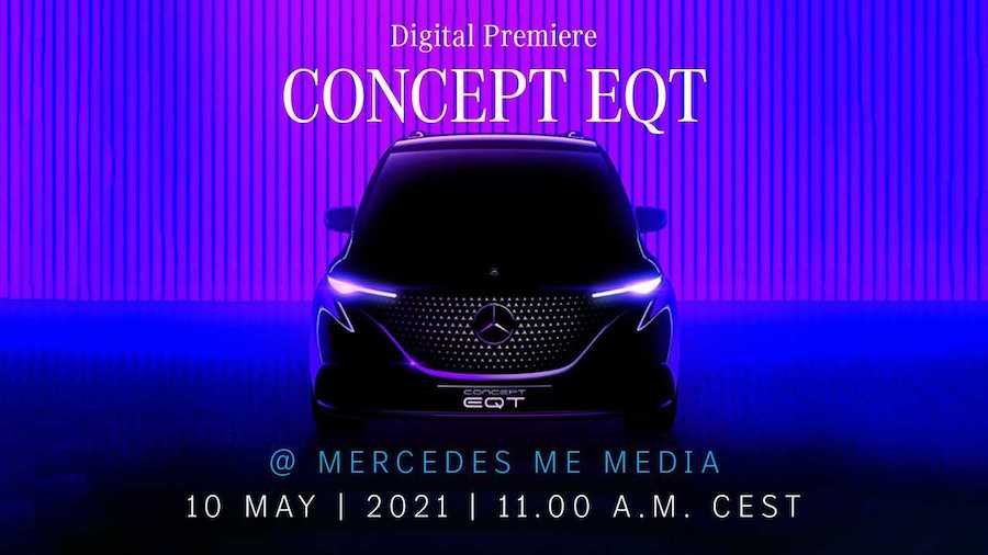 Mercedes Teases Concept EQT Small Family Van, Debuts On May 10