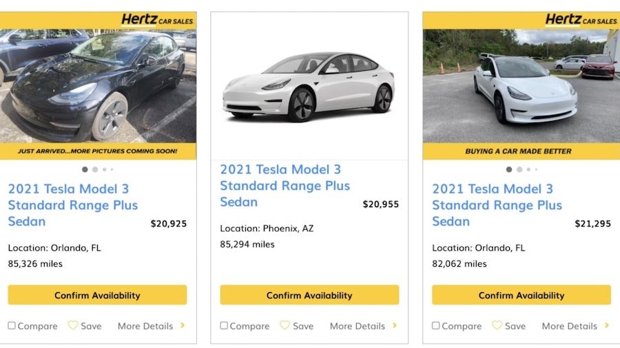 Сервіс прокату автомобілів Hertz продасть частину своїх Tesla і купить замість них авто на бензині