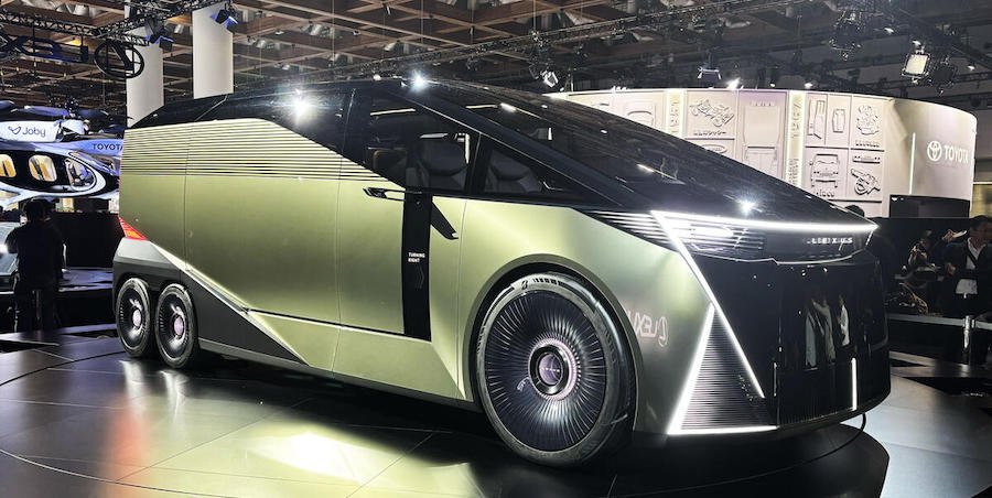 The Lexus LS Concept Reinvents the Flagship as Six-Wheel Minivan