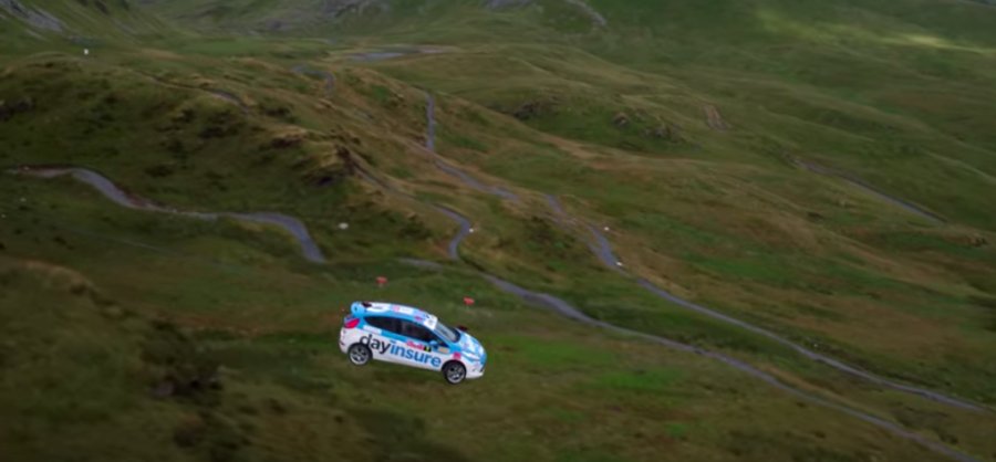 See Ford Fiesta Rally Car Hurtle Down A Zip Line In Wales