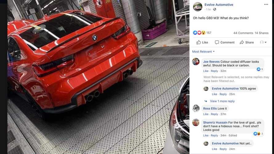 BMW M3 G80 Spied On The Assembly Line