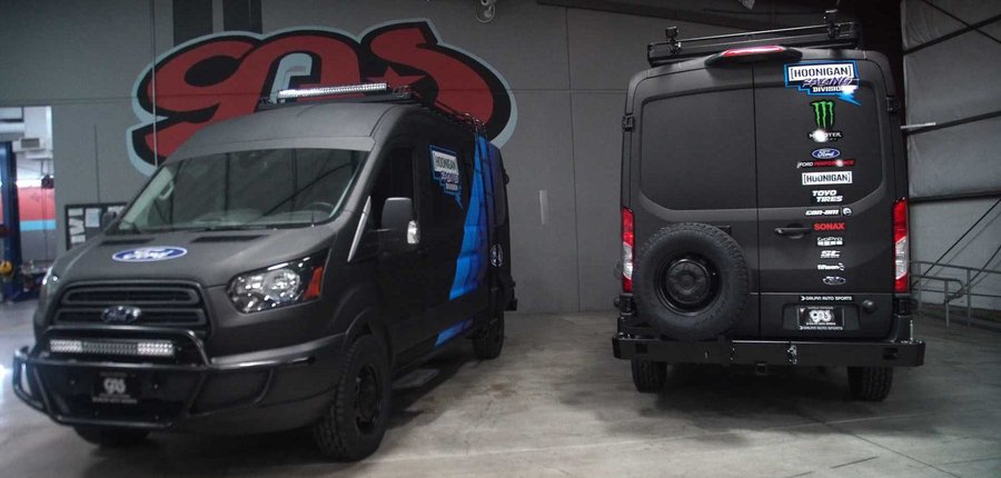 Ken Block Has Cool Ford Transit Support Vans For Cossie World Tour