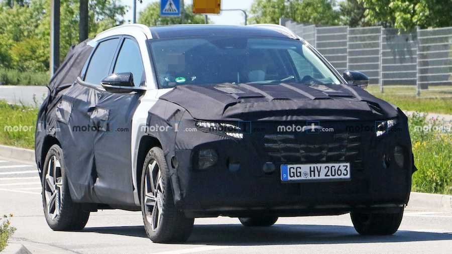 2021 Hyundai Tucson Spied With A Little Less Camouflage