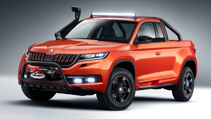 Skoda Mountiaq Debuts As Rad One-Off Pickup Based On Kodiaq