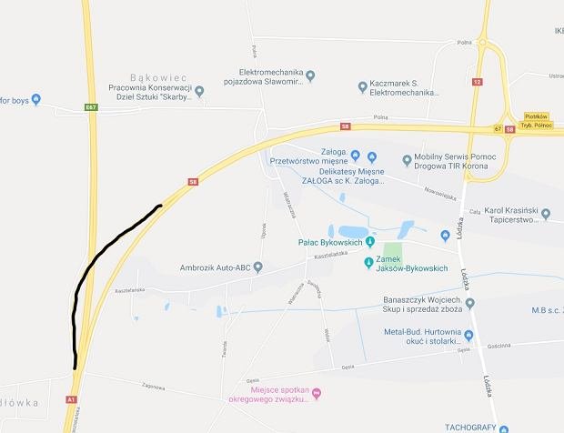 Uwaga, kierowcy. Autostrada A1 będzie zamknięta na odcinku Tuszyn - Piotrków Trybunalski Zachód