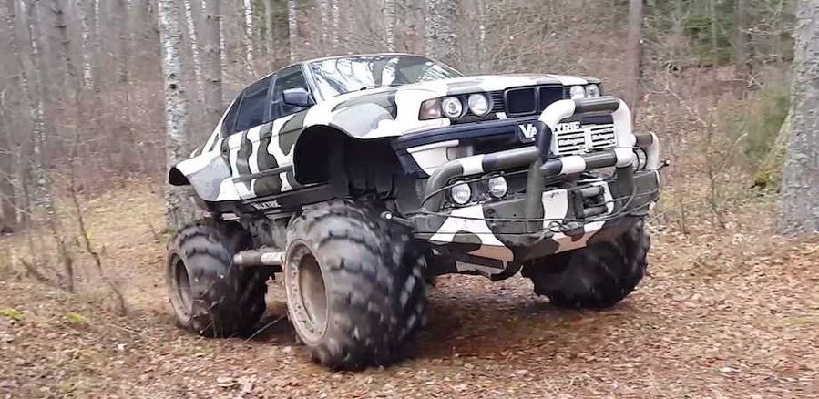 Bonkers BMW 7 Series Monster Truck Tours The Russian Wilderness
